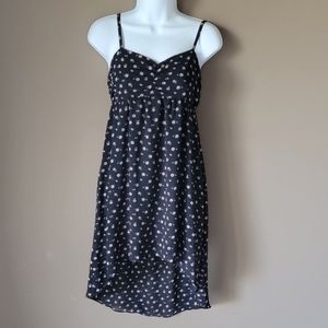 Forever 21 High Low Floral Black Roses Flower Dress Size Small
